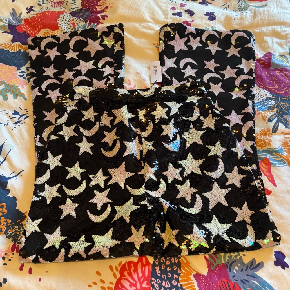 Nasty Gal Sun & Moons Sequin flare pants - Picture 6 of 6